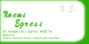 noemi egresi business card